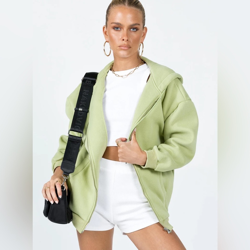 Green Princess Polly Zip Up Hoodie